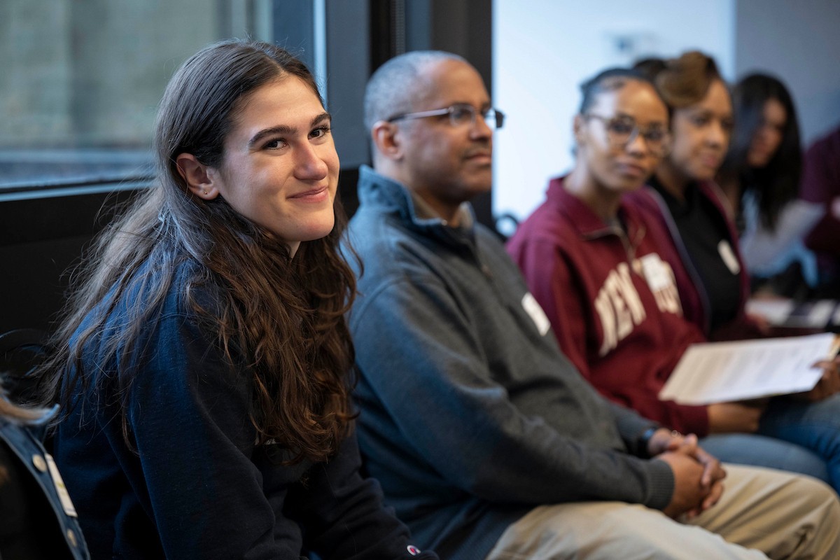 Villanova students and prospective students at Graduate Preview Day