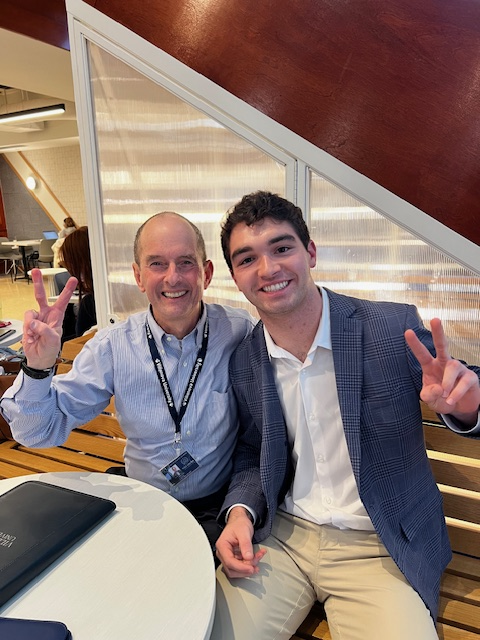 Justin Sloan ’27 VSB (right) and Mike Ford ’79 VSB (left)